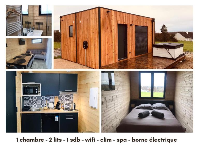 Le chalet de Lenny- spa- borne recharge- wifi - B&B Luçay-le-Mâle