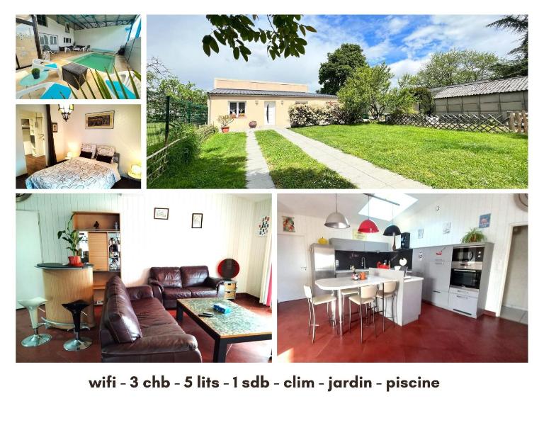 Chtx maison 7 pers jardin piscine - Ferienwohnung Châteauroux