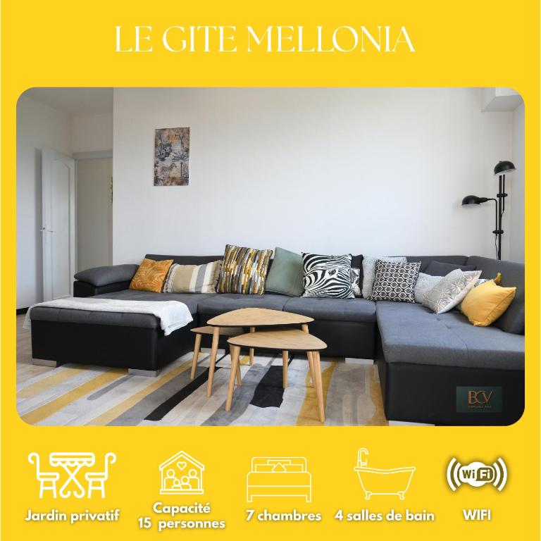 Le Gîte de Mellonia - 15 personnes - 20mn du Parc - B&B Pouzauges