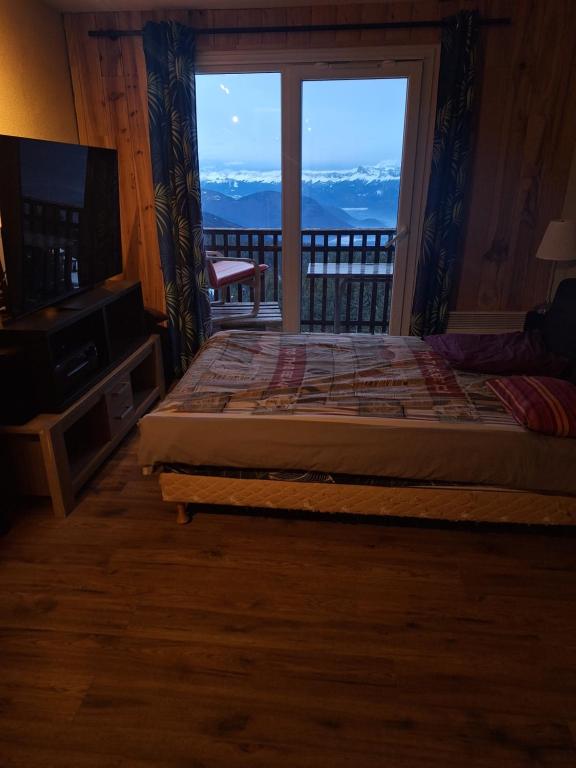appartement 1650, vue imprenable sur la vallée, 50 m des pistes, 40 m2 - Chambres d'hôtes Chamrousse