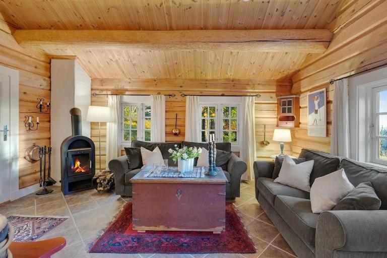Log cabin in Valdres Fireplace Sauna 1000 m above sea level - Chambres d'hôtes Aurdal