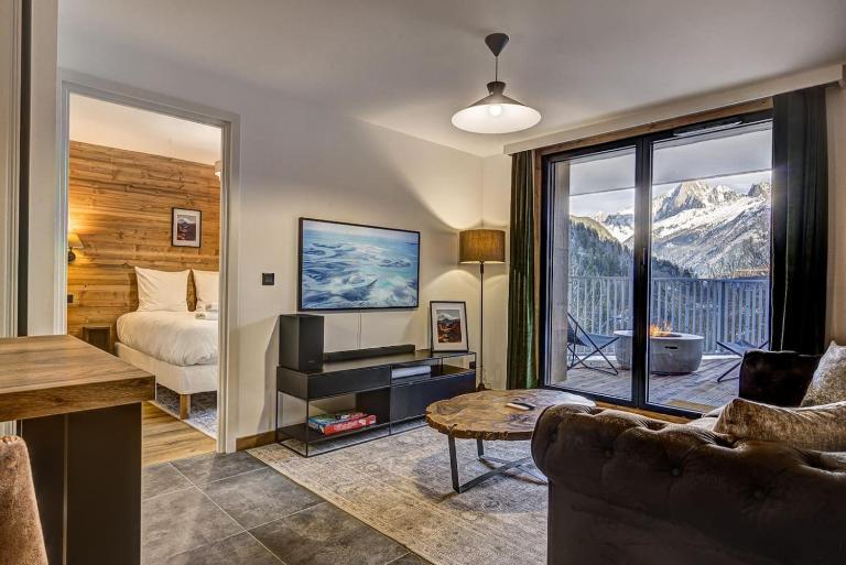 Brume - 2CH 2SDB Vues Remontees 400m Garage SPA - Bed and Breakfast Les Houches