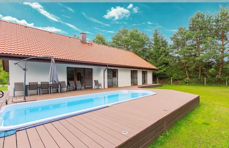 Przystań Piława Willa z prywatnym basenem - Ferienwohnung Borne Sulinowo