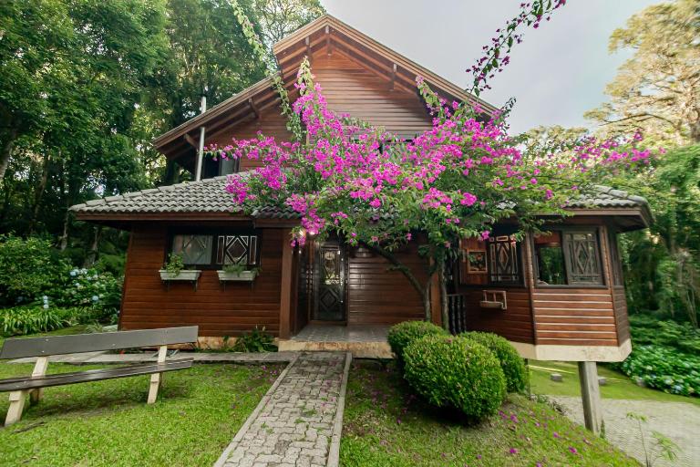 Espetacular Chalé 4 Quartos em Condomínio - Ferienwohnung Gramado
