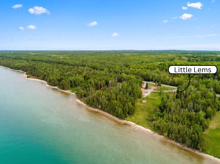 Little Lems Lake Huron Cabin w Mackinac Views - B&B Cheboygan