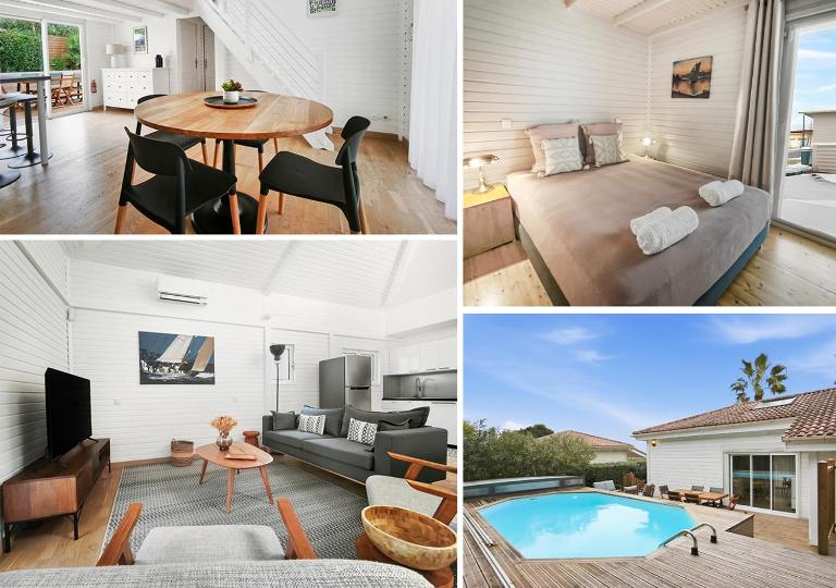 Chalet premium style californien Piscine privée Gassin St-Tropez idéal famille - B&B Gassin
