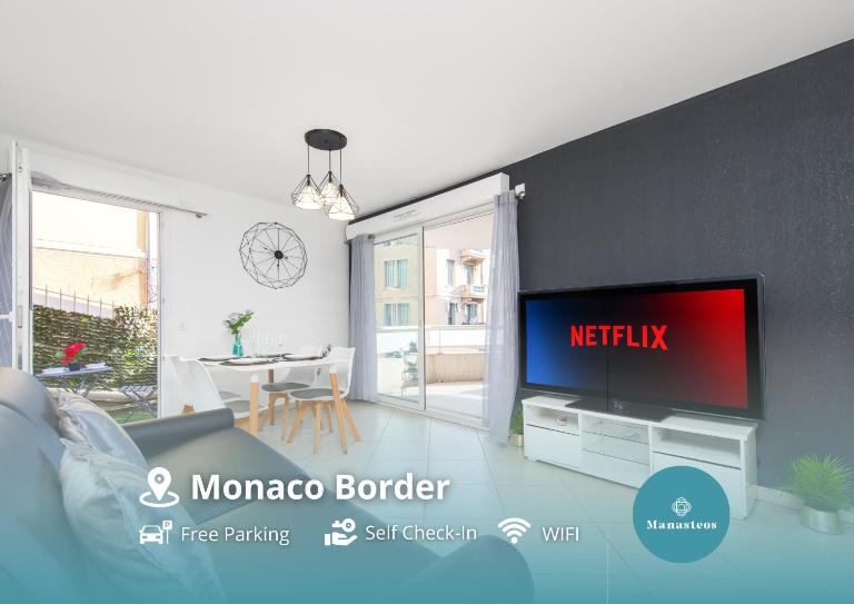 5mn Monaco - Terrasse aperçu mer - Parking - FA - B&B Beausoleil