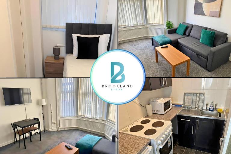 1 Bedroom apartment by Brookland Stays Serviced Accommodation & Short Lets in Blackpool - Bed and Breakfast Blackpool