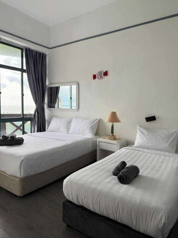 Sea & Pool View 1BR Suite Mahkota Sleeps 5 - B&B Malacca
