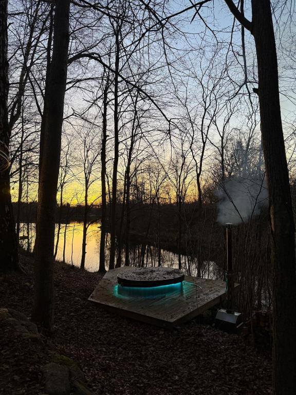 Daugava river cabin Kārkļu osta - Laivu motorlaivu un SUP noma - B&B Koknese