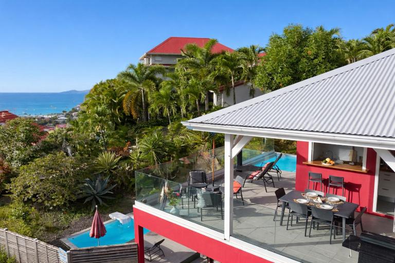 Piscine privée, vue mer, terrasse 40 m2, 2 chambres - Ferienwohnung Les Trois-Îlets