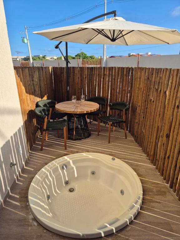 Praia dos Carneiros Flat com Hidro Privativa - Chambres d'hôtes Praia dos Carneiros