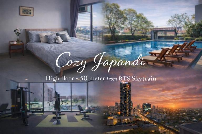 Cozy Japandi Stay on Sukhumvit - B&B Bangkok