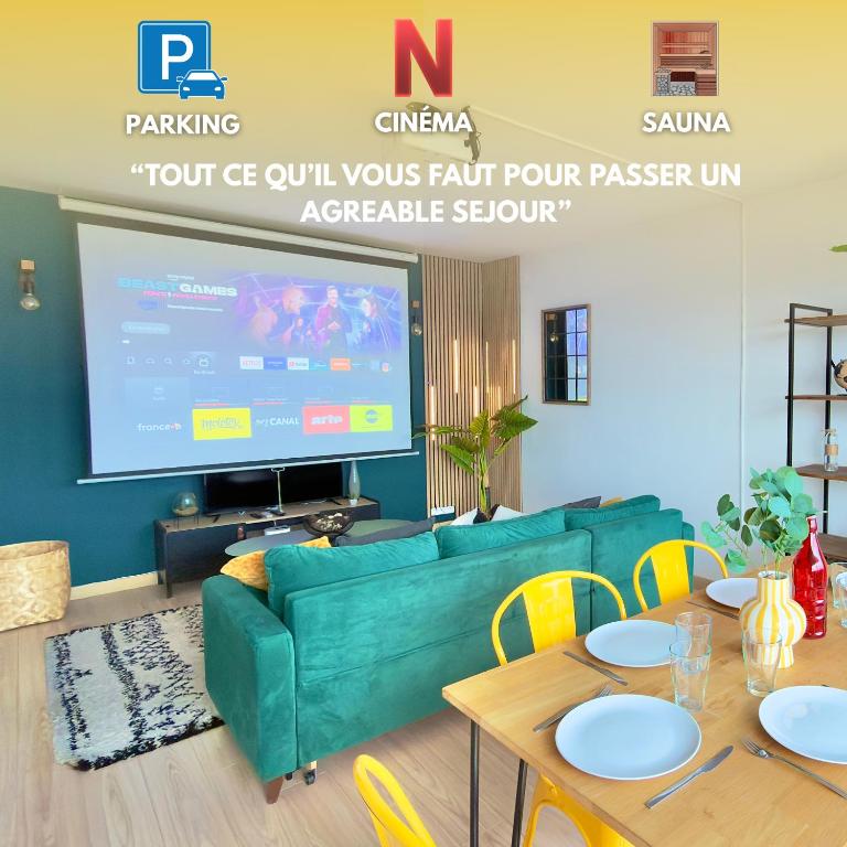 Vue Toits d Amiens Sauna & Cinéma Balcon Parking - B&B Amiens