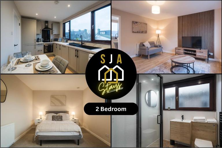Fraserburgh Stay - SJA Stays - Modern 2 Bed Apartment - Chambres d'hôtes Fraserburgh
