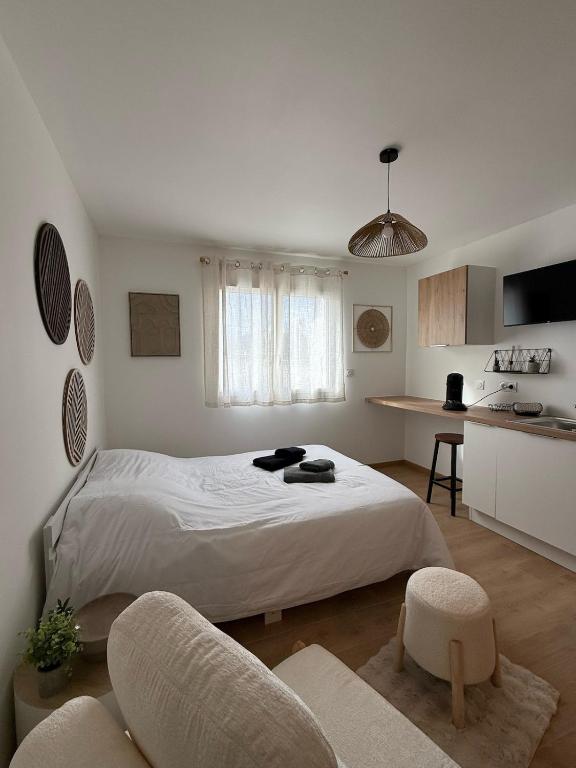 Studio moderne climatisé à 20 min Bordeaux - Bed and Breakfast Villenave-d'Ornon