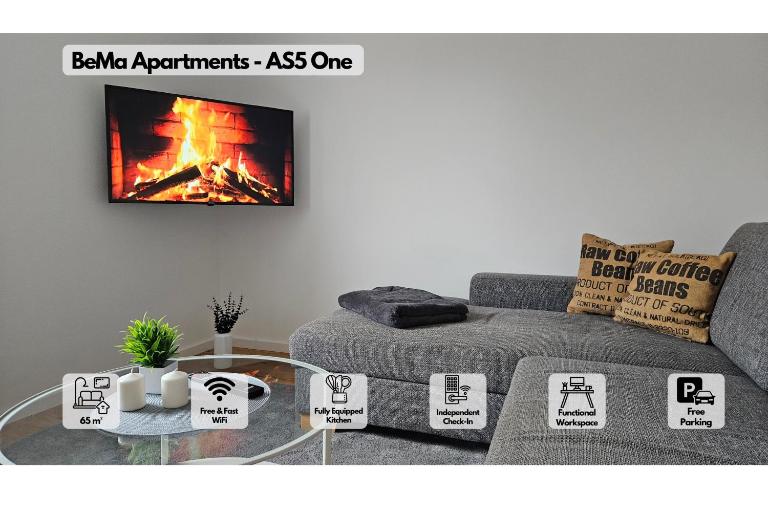 AS5 One Hallstadt - Großes 3-Zimmer-Apartment - Balkon, Parkplatz & Bahnhofsnah - BeMa Apartments Bamberg - Ferienwohnung Hallstadt