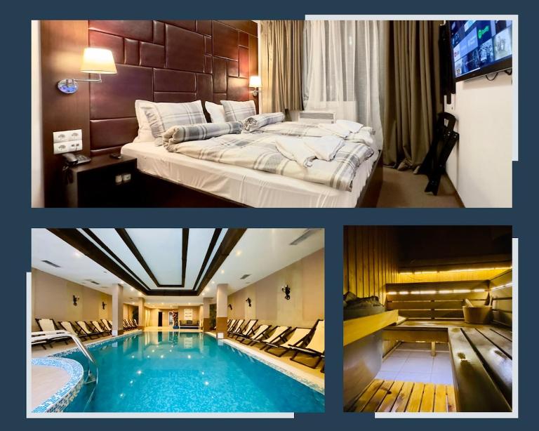 Studio with pool, SPA near the Ski Lift - B&B Bansko
