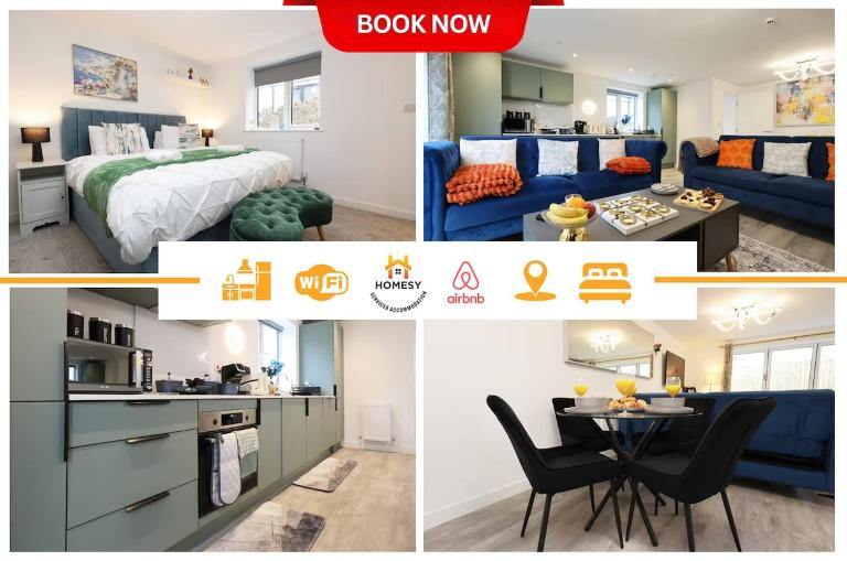 Newly Built Spacious & Central 2 Bedroom 2 Bathroom City Centre Apartment with Terrace - B&B Cardiff