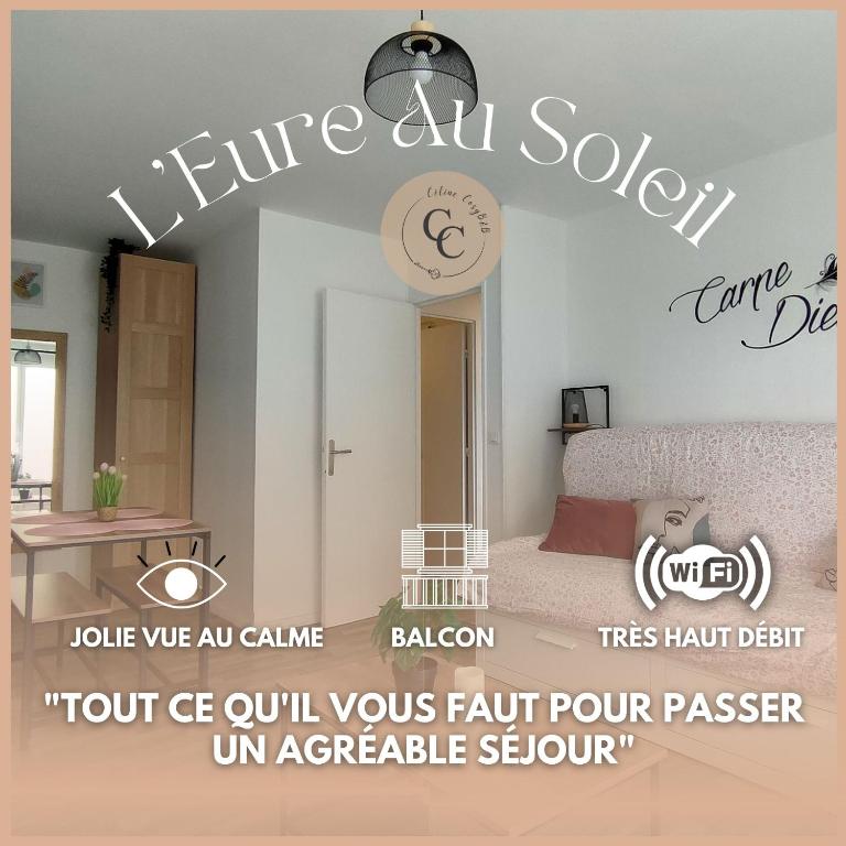L'Eure Au Soleil, avec balcon et Wifi - Ferienwohnung Évreux