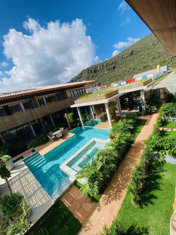 Apartamento Boutique com Vista para Montanha - 2 suites - Garagem - Perto do Centro - Chambres d'hôtes Mucugê