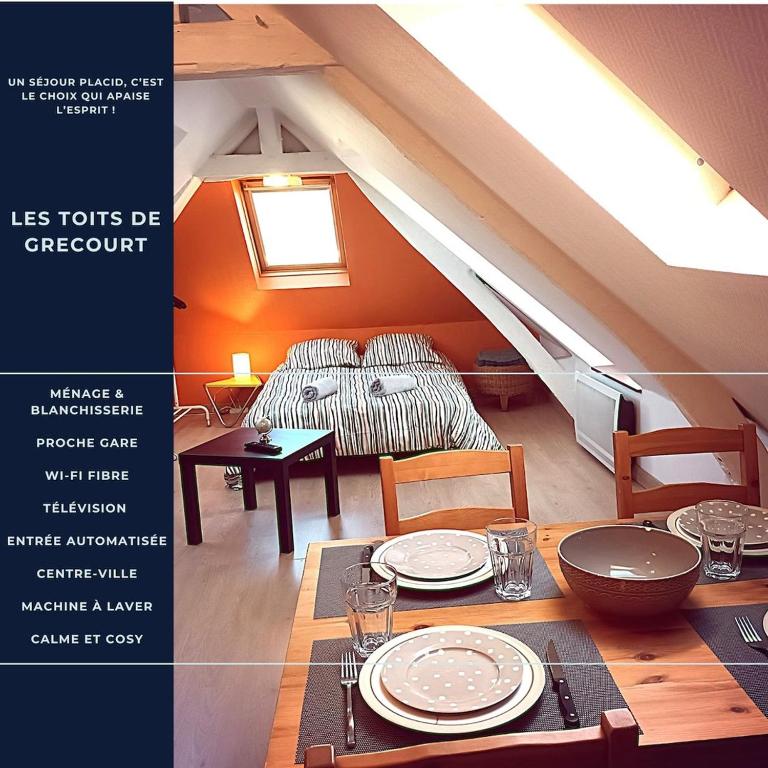 Les Toits de Grecourt - gare - wifi - centre-ville - B&B Tours