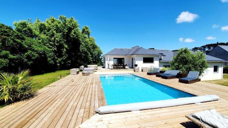 Villa des Abers vue mer, GR34, piscine chauffée - Ferienwohnung Landéda
