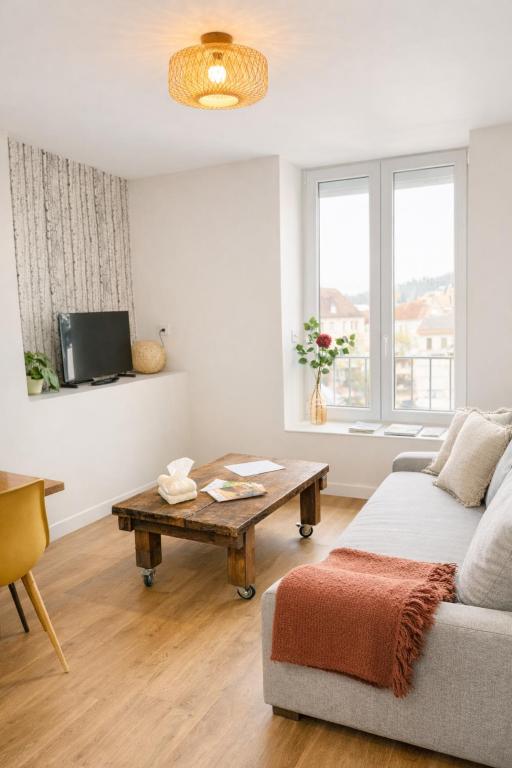 T2 cocon en hyper centre, très calme, stationnement devant l'immeuble - B&B Lons-le-Saunier