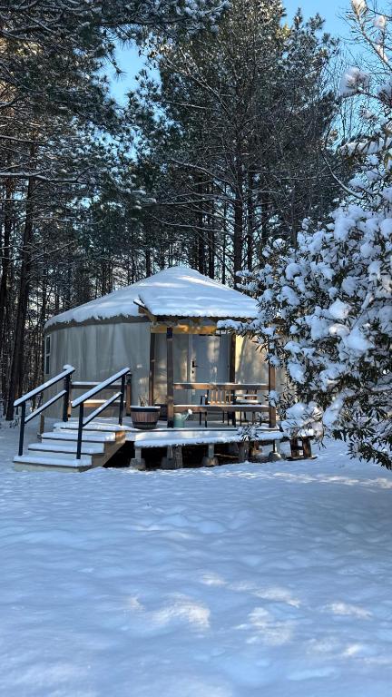 Peaceful Off-Grid Yurt Farm Stay with Modern Comforts - Optional Farm Breakfast - B&B Blythewood