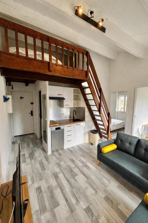 Appartement avec loggia et mezzanine, bord de mer, 4 personnes - Chambres d'hôtes Argelès-sur-Mer