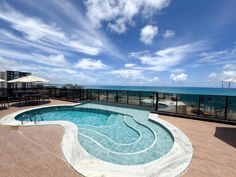 L-América I Portville III I 2 quartos I 2 WC I Piscina cobertura I Varanda vista mar - Chambres d'hôtes Maceió