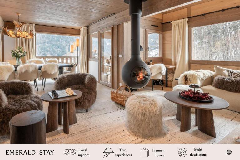 Chalet Quatre Coeurs, Saint Gervais - by EMERALD STAY - B&B Saint-Gervais-les-Bains