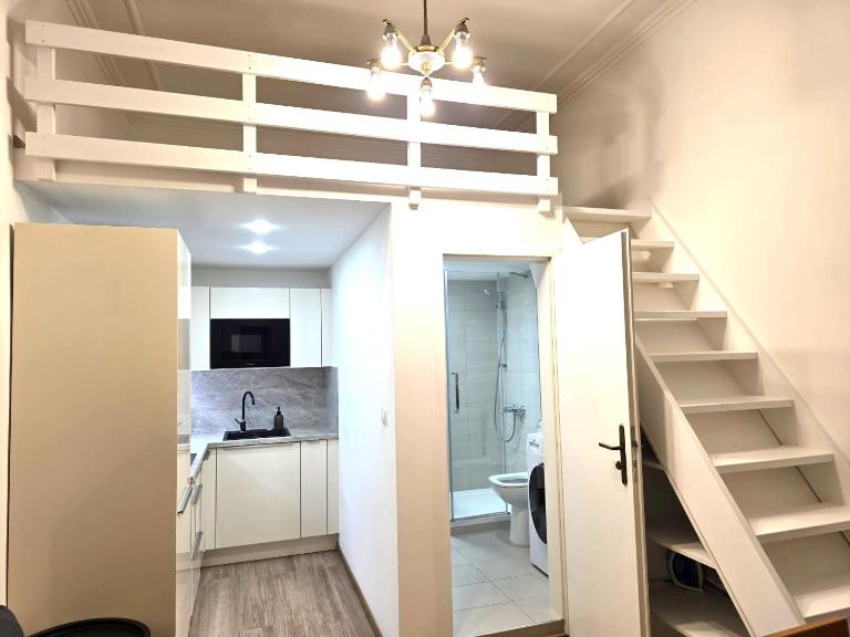 Small studio with loft bed - B&B Praga