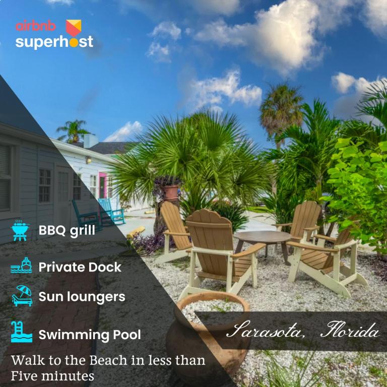 Walk to the beach - Island Villa - B&B Siesta Key