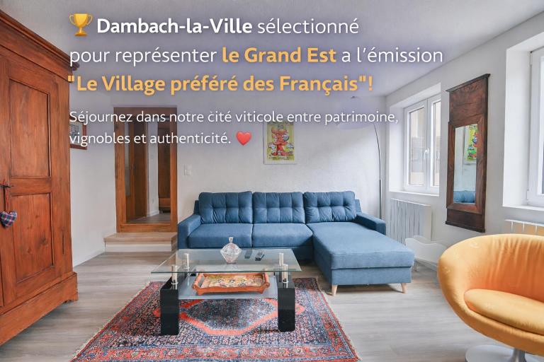 APPARTEMENT JANGO - Au Calme des Vignes - Parking privatif & Animaux Bienvenus - B&B Dambach-la-Ville
