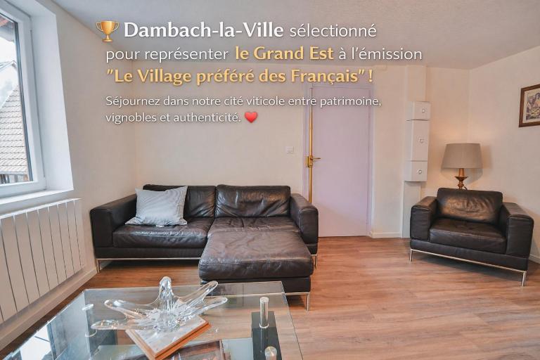 APPARTEMENT DAISY - Au Calme des Vignes - Parking privatif & Animaux Bienvenus - Ferienwohnung Dambach-la-Ville