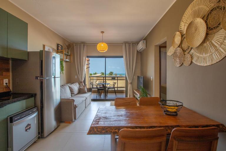 Stylish apartment with ocean view, right on the beach - Ferienwohnung Caucaia