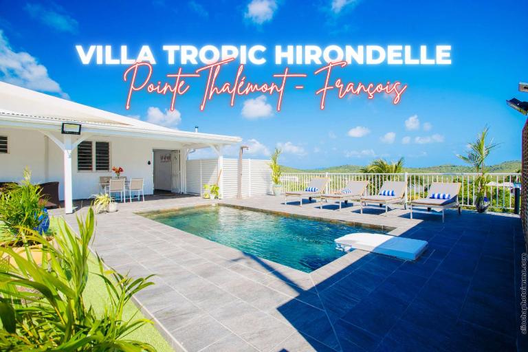 Villa Tropic Hirondelle - Piscine Vue Mer - B&B Le François