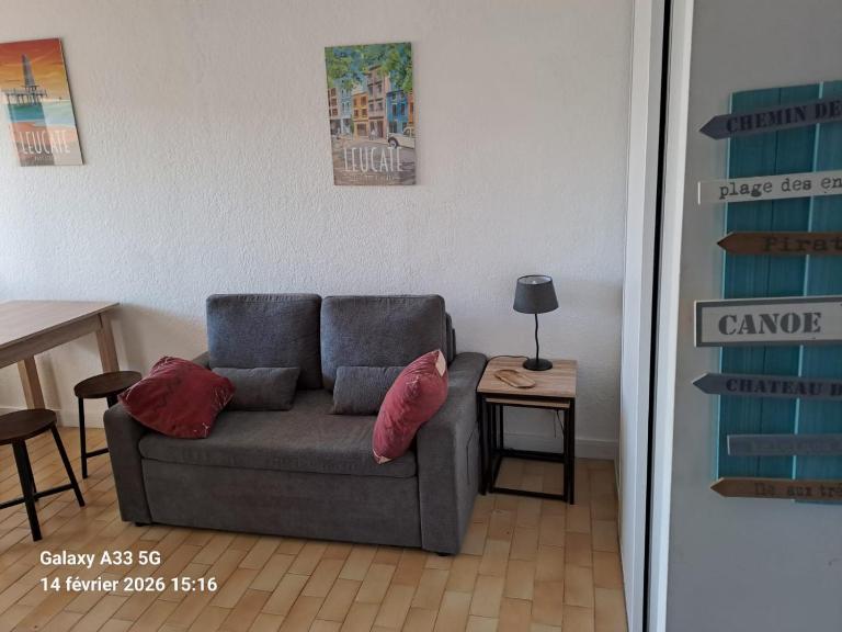 T2 cabine Port-Leucate 4 personnes balcon climatisation parking - B&B Port Leucate