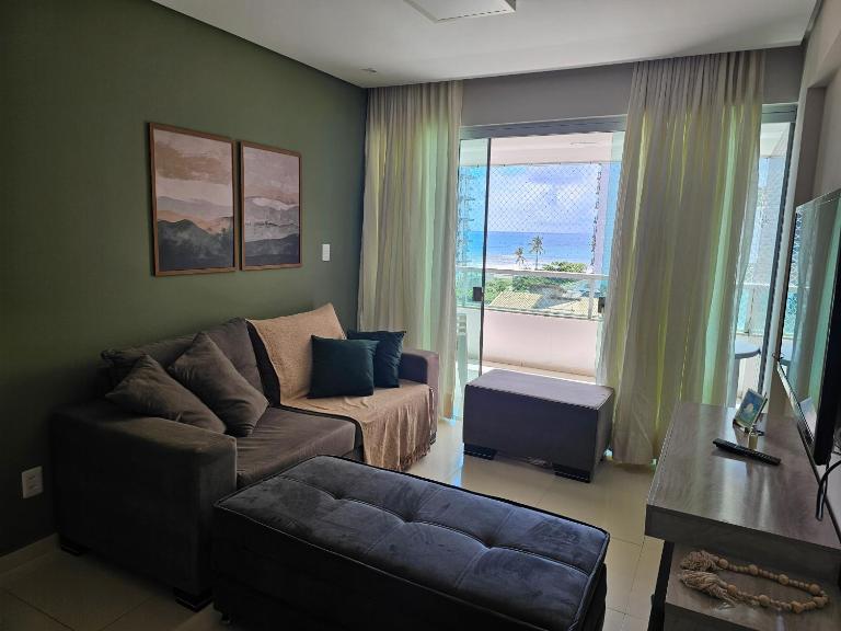 Vista mar, Praia dos Milionários, 75 m2, até 2 vagas, 6 andar, varanda, Zona Sul Ilhéus BA - B&B Ilhéus