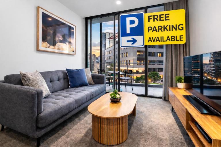Southbank 2BR Apt next to Crown Casino, Parking, Pool & Views - Chambres d'hôtes Melbourne