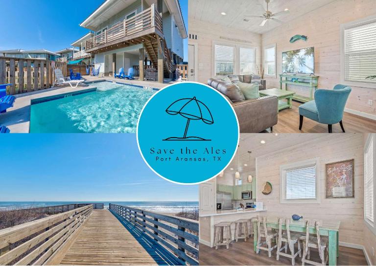 Walk to Beach Private Pool Golf Cart Friendly - Ferienwohnung Port Aransas