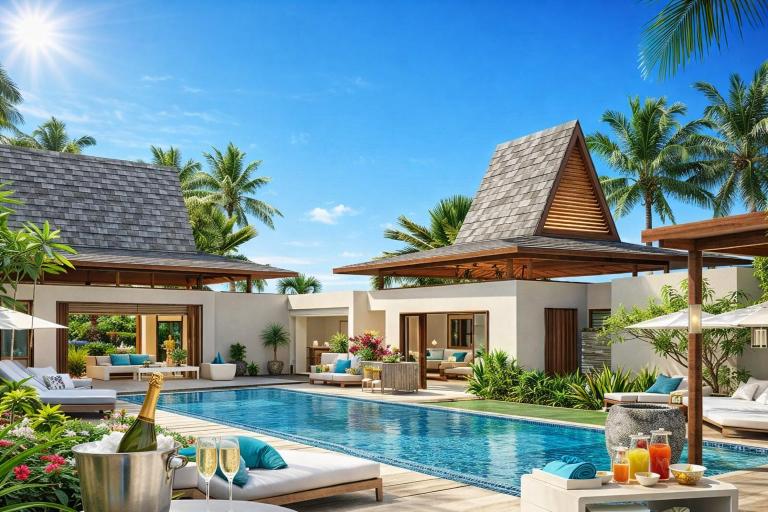 Jacaranda Pool Villas with Maritim 5 Star Beach Resort access - B&B Balaclava