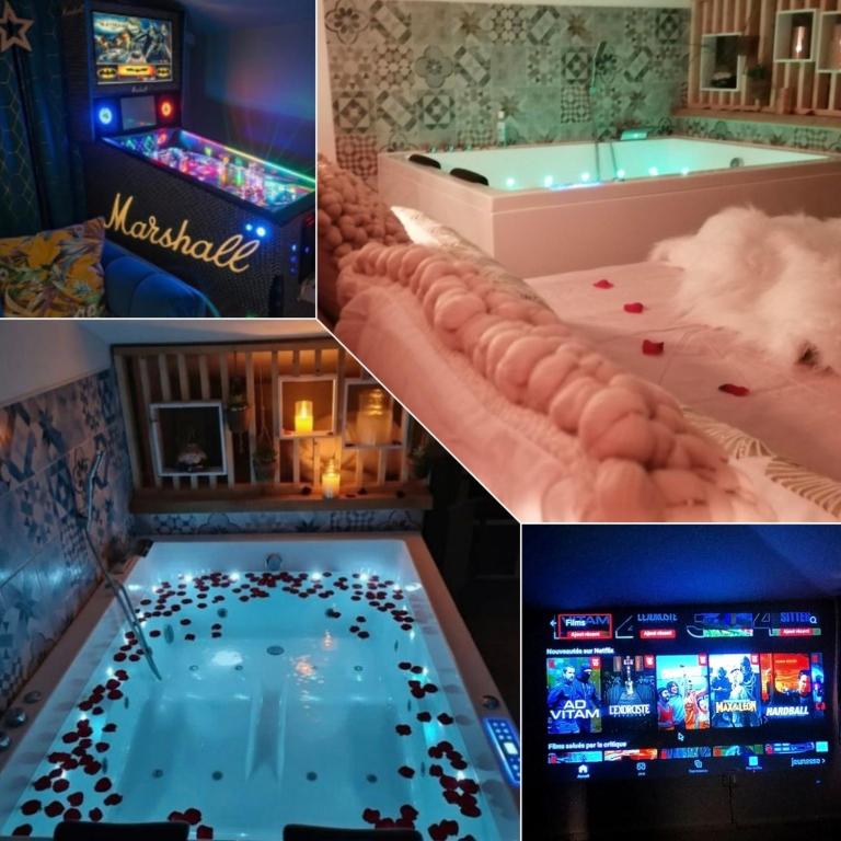 Nuit Romantique, Spa, Champagne, Cinéma, Flipper - Escapade Veyloise - B&B Pont-de-Veyle