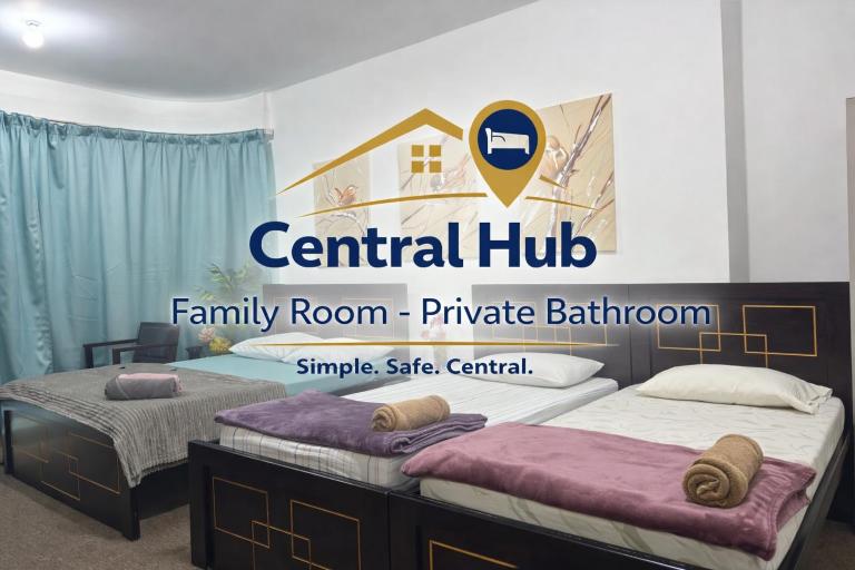 Central Hub Family Room - Private Bathroom - B&B Abu Dhabi Island and Internal Islands City