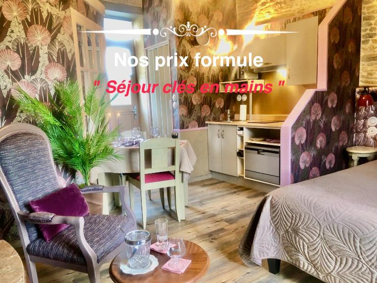 Les Fleurs De Lys, Suites'Appart , Entrée et Terrasse Privée Proche de la Mer - B&B Saint-Georges-d'Oléron