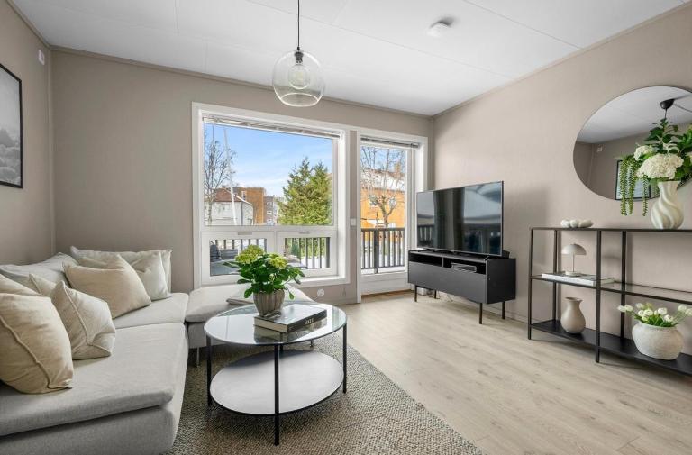 Modern apartment with free parking - B&B Trondheim