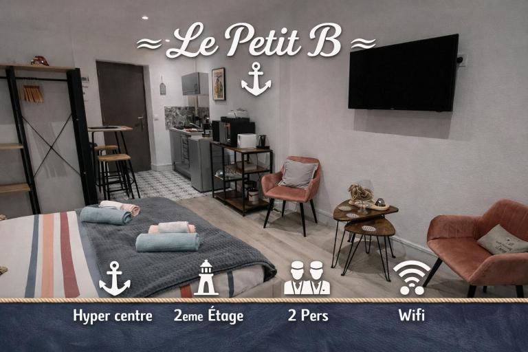 Le Petit B - Lit Neuf- Hyper centre - Bed and Breakfast Dieppe