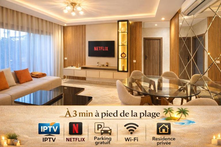 Le Joyau du Parc - Plage - Parking - Netflix - Chambres d'hôtes Mohammédia