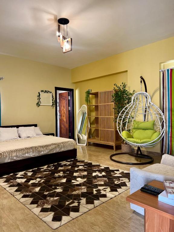 Yousrys Nest Cozy Rooftop Studio - Chambres d'hôtes New Cairo